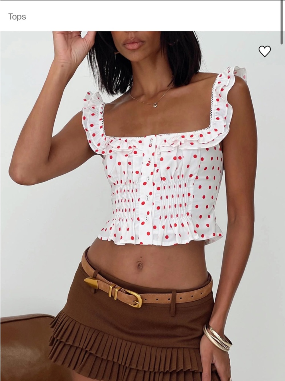 Princess Polly polka dot top